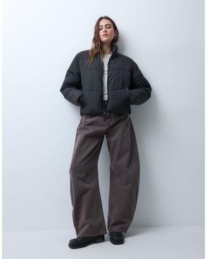 JJXX Puffer Jacket With High Neck - Gray
