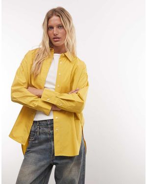 ASOS Oversized Overhemd Met Lange Achterkant - Metallic