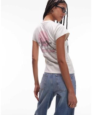 Wrangler Band T-shirt With Cowboy Back Print - White