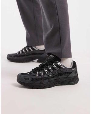 Nike P-6000 Suede Trainers - Black