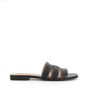 Dune Layyla Flat Sandals - White