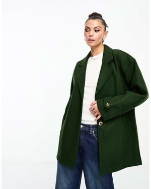 Noisy May Oversized Slouchy Blazer Jacket - Green