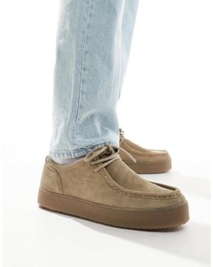 Pull&Bear Suede Shoes - Blue