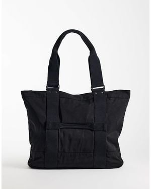 Weekday Grand cabas en nylon - Noir