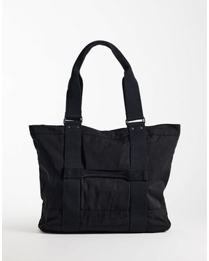 Weekday Große nylon-shopper - Schwarz