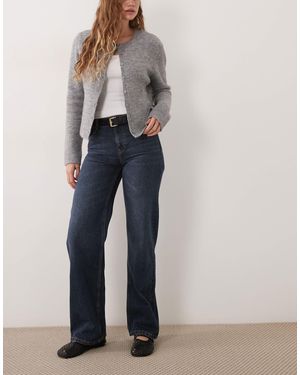 Mango Teen low-rise straight jeans - Blau