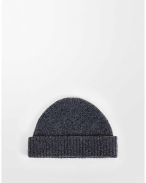 Weekday Premium Chunky Wool Blend Beanie - Blue