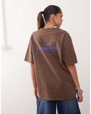 Gramicci Camiseta Con Estampado Gráfico "Climbing Equipment" De - Marrón