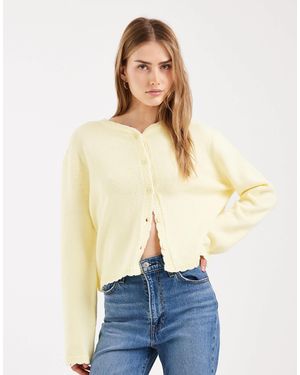 Miss Selfridge Blanket Stitch Cardigan - Natural
