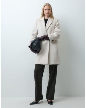 Mango Cappotto Midi Sartoriale - Grigio