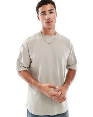 Brave Soul – hochgeschlossenes oversize-t-shirt - Grau