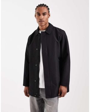 Only & Sons Collar Detail Mac - Blue