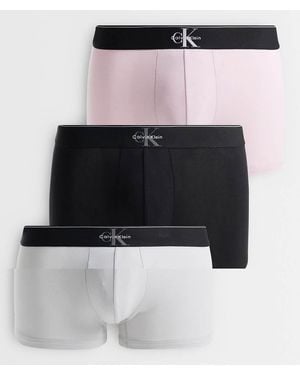 Calvin Klein Graphic Monogram Pack De 3 Calzoncillos De Algodón En/Negro