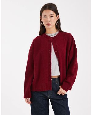 Collusion – oversize-strickjacke - Rot