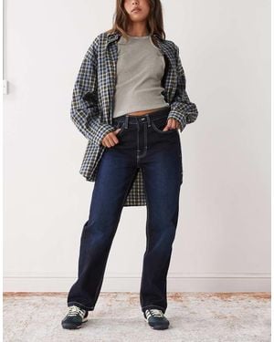 Vans Annabelle Coloured Denim Straight Leg Pant - Blue