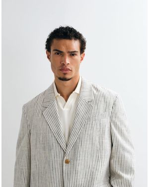 ASOS Oversize-anzugjacke mit streifen - Grau