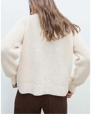 Stradivarius Cardigan Color Vaniglia - Neutro