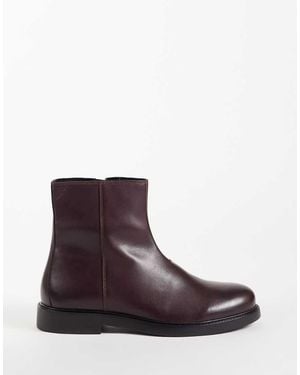 ASOS Zip Up Boots - Purple