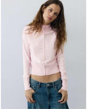 Pull&Bear Vest Met Hoge Hals - Roze