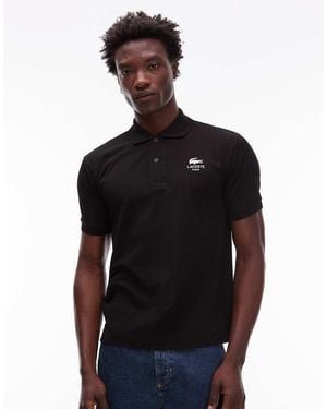 Lacoste Logo Polo Shirt - Black