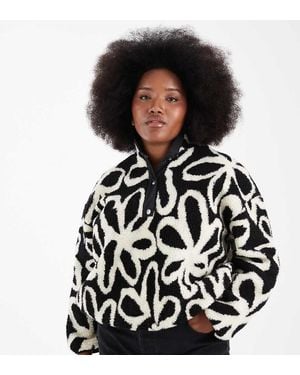 ONLY Button Down Borg Fleece - Black