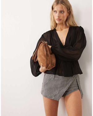 Free People Georgie Micro Skort - Brown
