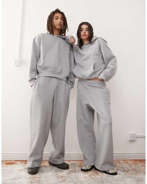 Reclaimed Vintage Heavyweight Wide Leg Jogger Co-Ord - Grey