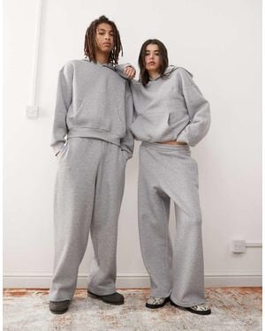 Reclaimed Vintage Heavyweight Wide Leg Jogger Co-Ord - Grey
