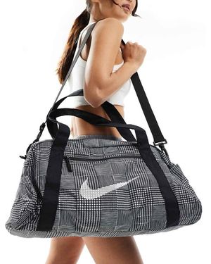 Nike Plaid Gym Bag - Black