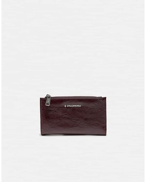 Stradivarius Basic Zip-up Purse - Purple