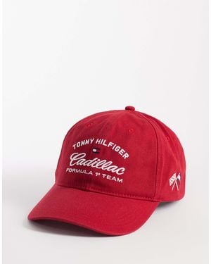 Tommy Hilfiger X Cadillac F1 Varsity Cap - Red