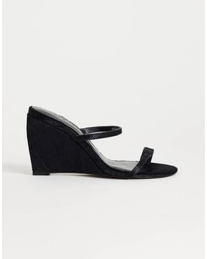TOPSHOP Abi Strappy Wedge High Heel - Black