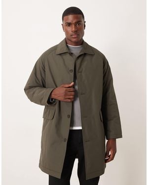 ARKET Clean Out Long Padded Coat - Brown