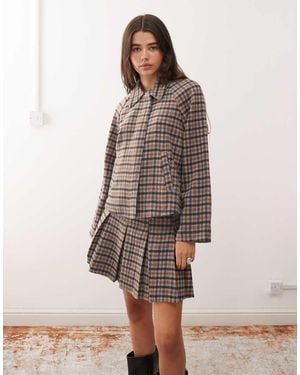 Reclaimed Vintage Boxy Harrington Jacket - Natural