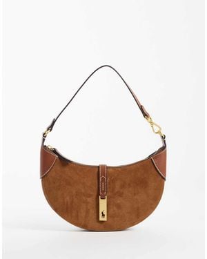 Polo Ralph Lauren Id Shoulder Leather Bag - White