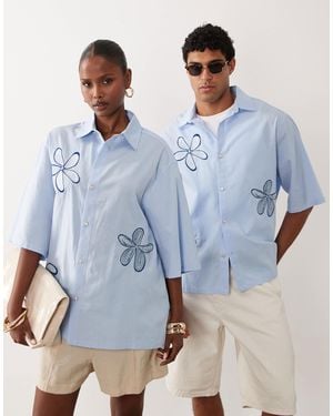 Sister Jane Nerina Embellished Fish Detail Short Sleeve T-Shirt - Blue