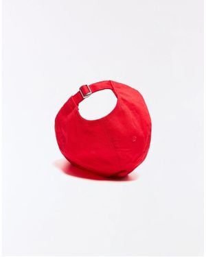 Bershka Embroide Cap - Red