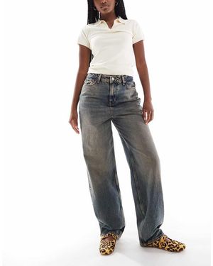 JJXX Erin Baggy Mid Rise Jeans - Grey