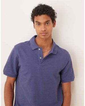 Mango Polo Van Jersey Met Reverskraag - Blauw
