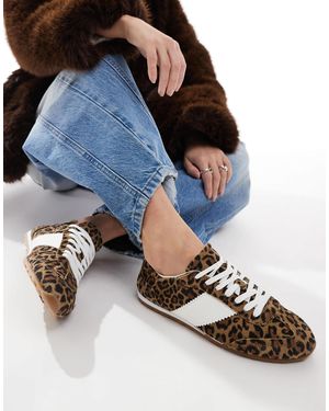 schuh – meredith – sneaker aus wildleder mit leopardenmuster - Blau