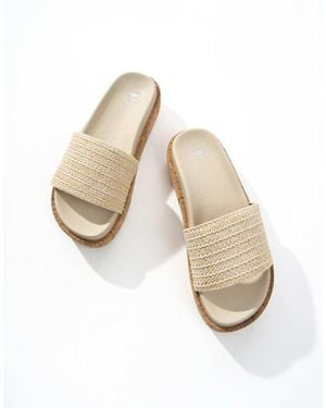 Rocket Dog Faye Alti Raffia Sandal - Natural