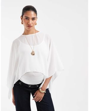 Vero Moda Chuck On Cape Top - White