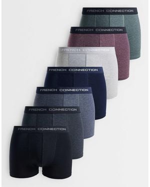 French Connection 7er-pack boxershorts - Blau