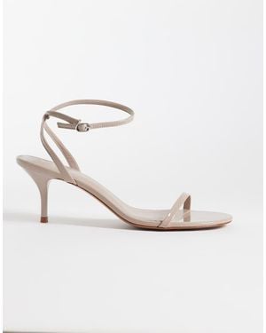 Mango Sandalen Met Kittenhak - Wit