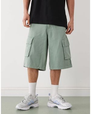 Karlkani – og – weite cargo-shorts - Grün