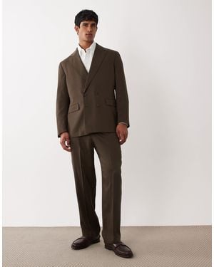 SELECTED Co-ord Regular Suit Pants - Brown