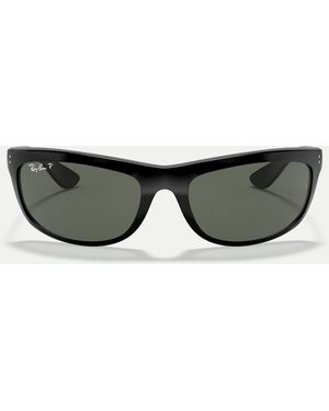 Ray-Ban – balorama – rechteckige, polarisierte sonnenbrille - Schwarz