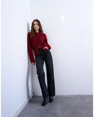 TOPSHOP – bootcut-jeans - Rot