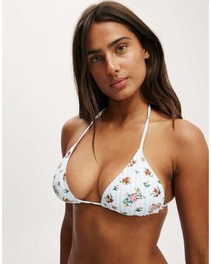 Cotton On Slider Triangle Bikini Top - Brown