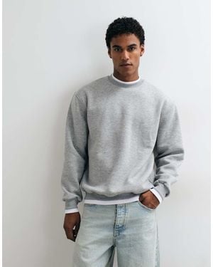 ASOS Maglia Relaxed A Doppio Strato Con Girocollo - Grigio